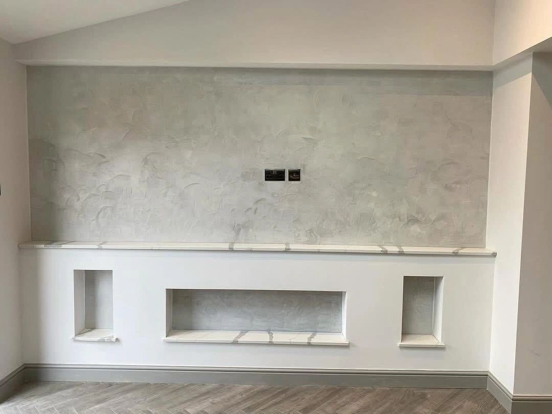 Venetian plaster wall finish